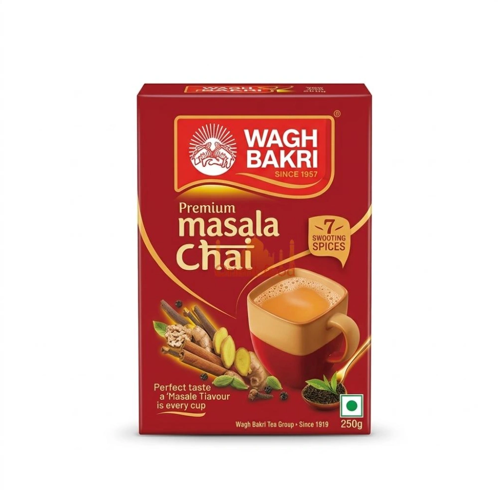 Prémiový černý čaj Masala Chai Wagh Bakri 250 g