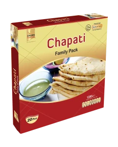 Indické placky Chapati mražené 20ks / 1,2kg