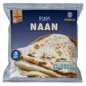 Indický chlebové placky naan mražené 5ks / 500g