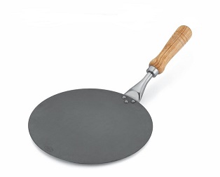 Tradiční Indická pánev s dřevěnou rukojetí