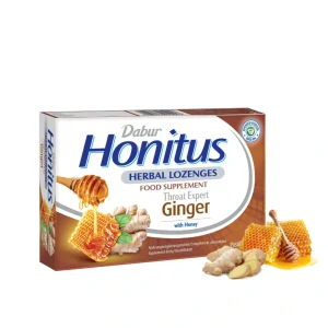 Bylinné pastilky zázvor Honitus Dabur 60g
