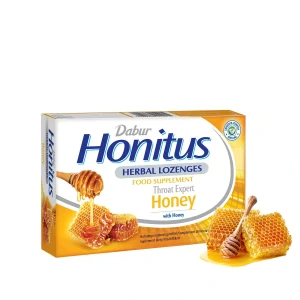 Bylinné pastilky s medem Honitus Dabur 60g