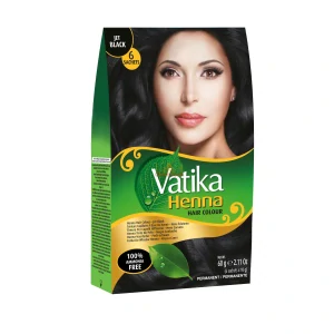 Henna přírodní barva na vlasy – Intenzivní černá Vatika 60 g