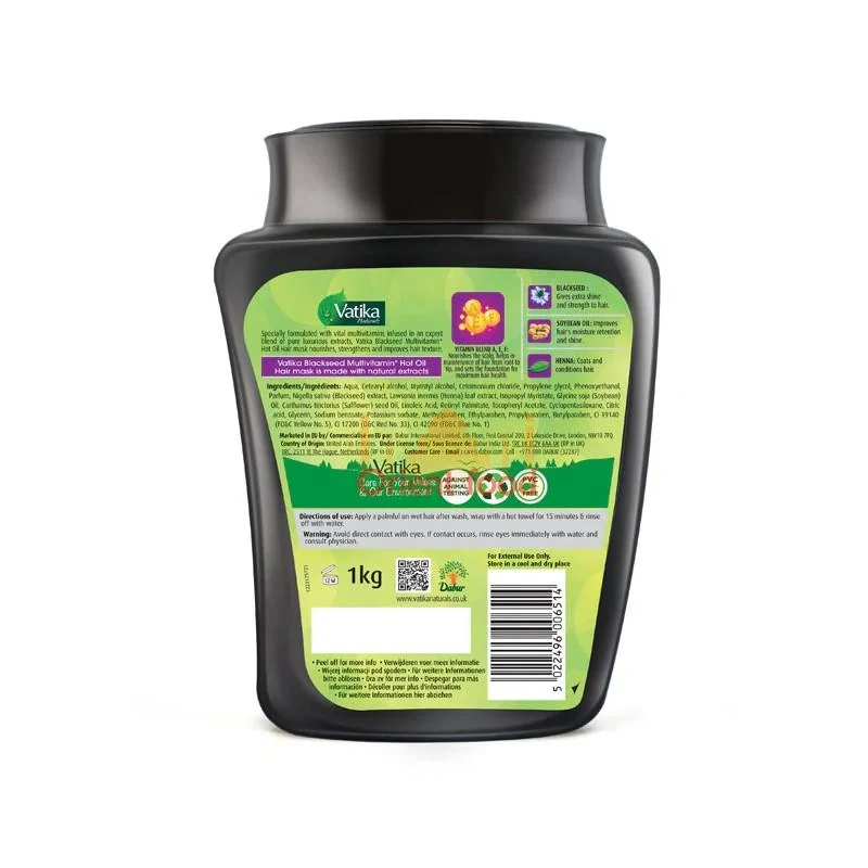 Multivitamínová maska na vlasy Blackseed Vatika 500g